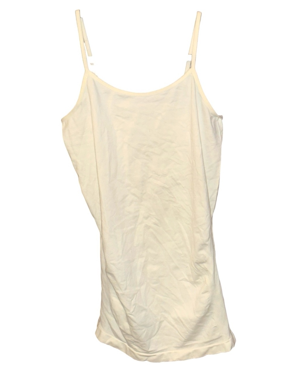 White Slimming Tank/Dress with Adjustable Straps